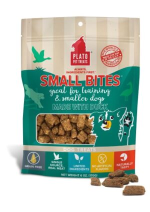 PLATO SM BIT DUCK 6oz MEATY MOrijenSEL TRAIN TREAT