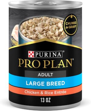Pro Plan Chicken & Rice Chunks in Gravy Large Breed Dog 13 oz