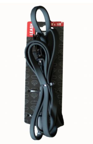 Boss Dog Tactical TPU Tracking Dog Leash Black 6 ft