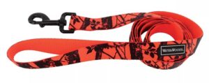Water And Woods Blaze Adjustable Patterned Dog Leash Orange Tree Dog 1inx6ft