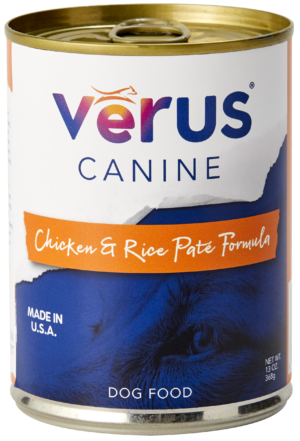 Verus Chicken & Rice Pâté Formula Canned Dog Food 13oz