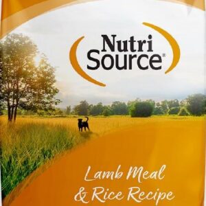 NutriSource Lamb Meal and Rice Formula, Dry Dog Food, 26lb