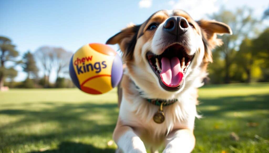 chew kings rubber fetch balls for dogs