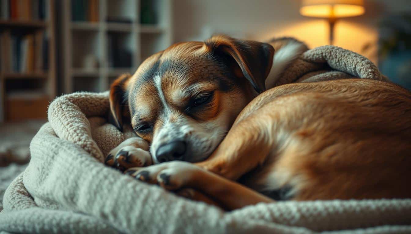 Surprising Sleeping Positions of Sick Dogs 1 dog sleeping positions when sick