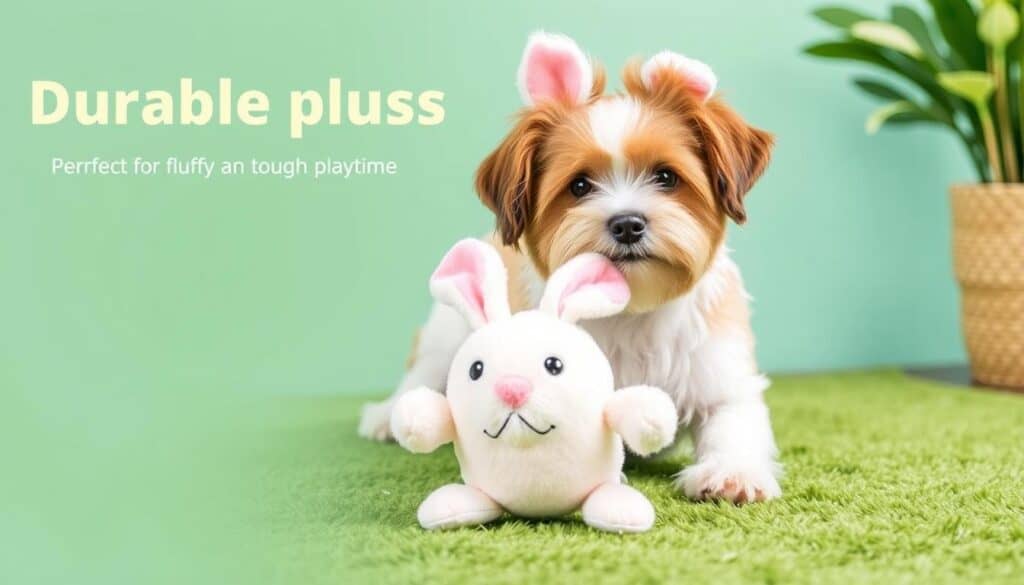 fluff and tuff durable plush dog toys