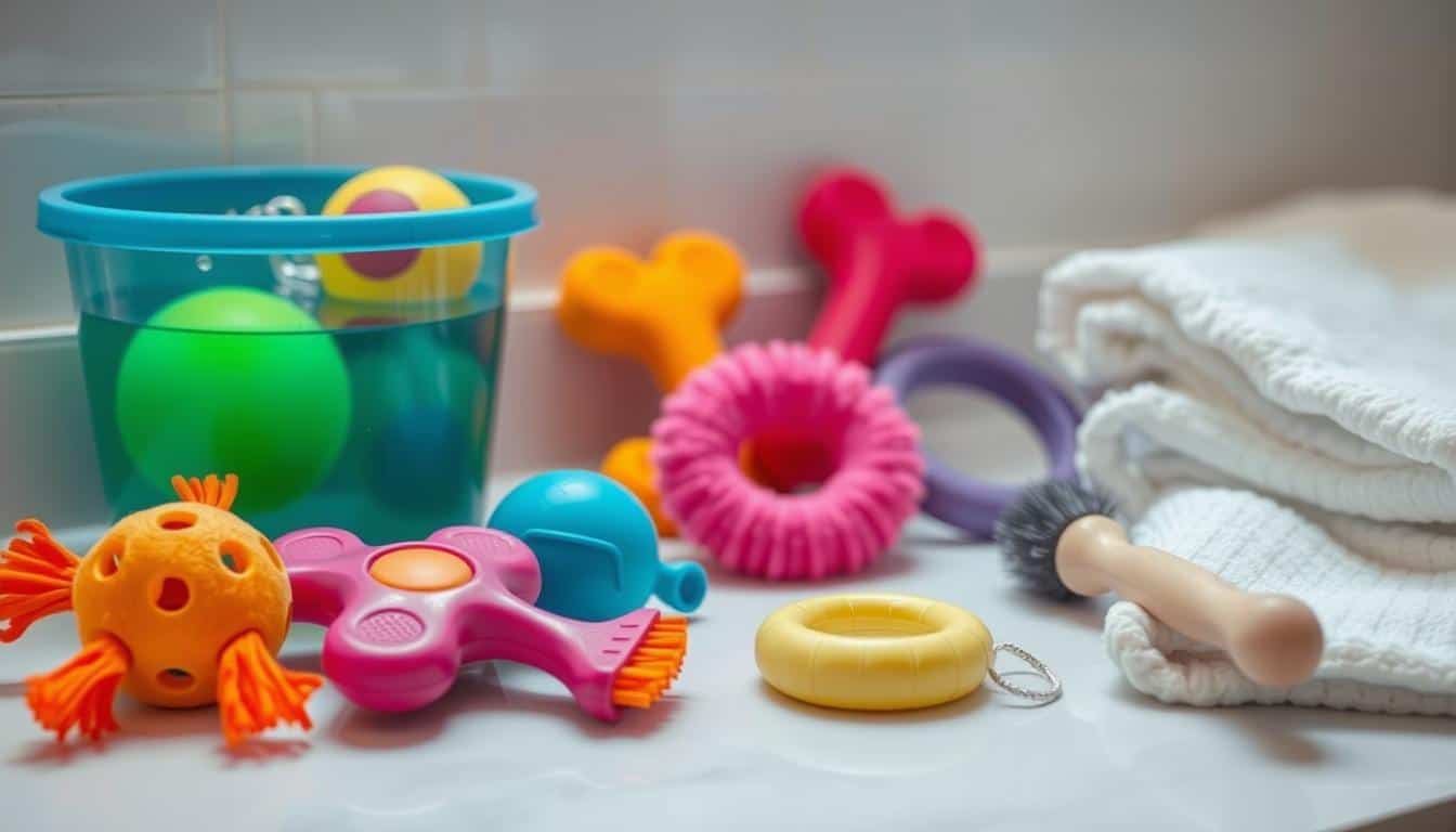 how to wash dog toys