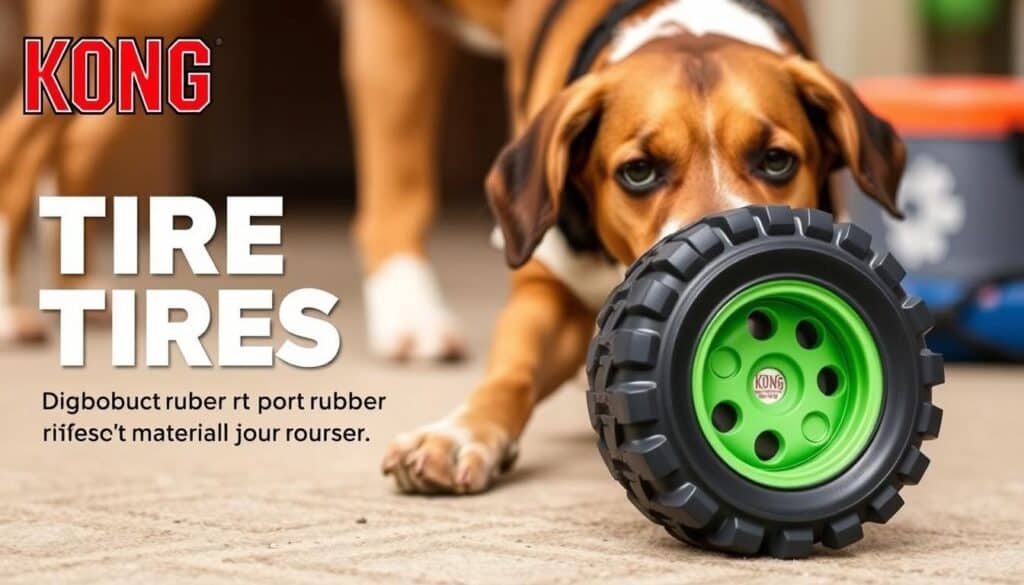kong tires dog toy for tough chewers