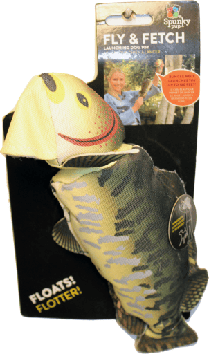 Spunky Pup SP00673 Fly & Fetch Fish Dog Toys 1 Spunky Pup SP00673 Fly & Fetch Fish Dog Toys